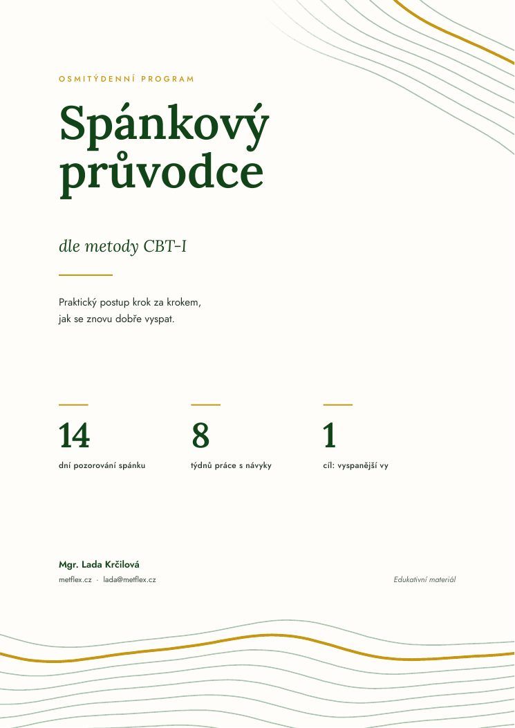 Spánkový průvodce – obálka průvodce
